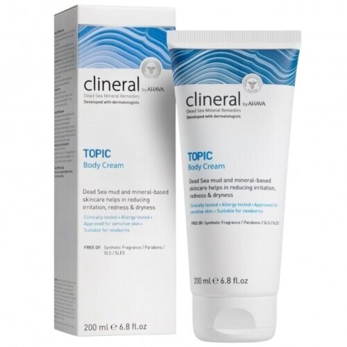 AHAVA CLINERAL TOPIC KŪNO KREMAS, 200 ML
