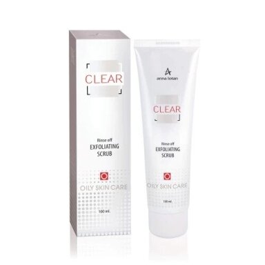 ANNA LOTAN CLEAR veido šveitiklis riebiai odai, 100 ml