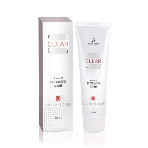 ANNA LOTAN CLEAR veido šveitiklis riebiai odai, 100 ml