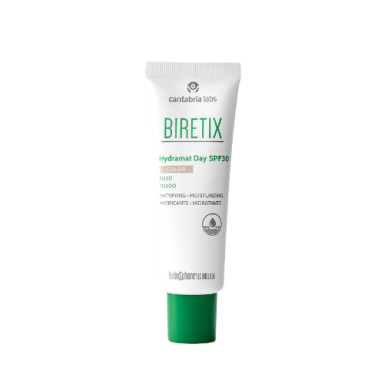 BIRETIX HYDRAMAT DAY SPF 30 FLUIDAS SU SPALVA, 50 ML