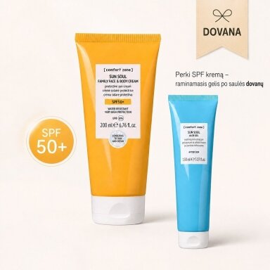 Comfort Zone Sun Soul SPF50 kremas veidui ir kūnui + DOVANA