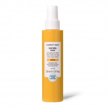 COMFORT ZONE SUN SOUL Priešraukšlinis kremas nuo saulės kūnui SPF30, 150 ml COMFORT ZONE SUN SOUL Priešraukšlinis kremas nuo saulės kūnui SPF30, 150 ml