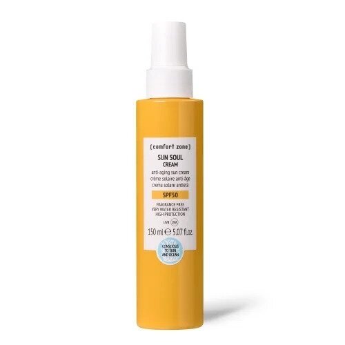COMFORT ZONE SUN SOUL Priešraukšlinis kremas nuo saulės kūnui SPF50, 150 ML COMFORT ZONE SUN SOUL Priešraukšlinis kremas nuo saulės kūnui SPF50, 150 ML