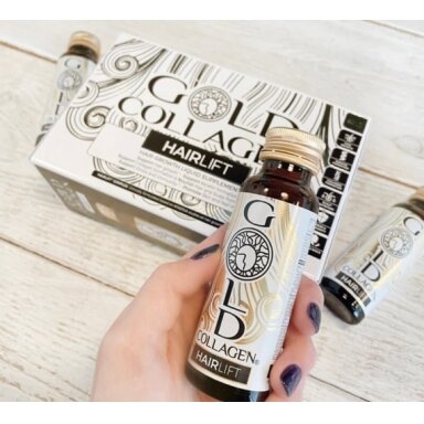 Gold Collagen HAIRLIFT  Premium geriamas kolagenas plaukams, jų grožiui ir stiprumui palaikyti.