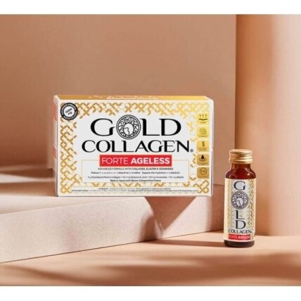 GOLD COLLAGEN FORTE AGELESS 3 dėžutės. (rekomenduojamas mėnesio kursas) + 25 eur DOVANA Gold Collagen lūpų balzamas. Nemokamas pristatymas. TOP geriamas kolagenas odai, nuo oksidacinio streso, energijos trūkumo. 1 GOLD COLLAGEN FORTE AGELESS 3 dėžutės. (rekomenduojamas mėnesio kursas) + 25 eur DOVANA Gold Collagen lūpų balzamas. Nemokamas pristatymas. TOP geriamas kolagenas odai, nuo oksidacinio streso, energijos trūkumo. 1