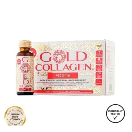 GOLD COLLAGEN FORTE Gold Collagen geriamas kolagenas odai, nagams, plaukams GOLD COLLAGEN FORTE Gold Collagen geriamas kolagenas odai, nagams, plaukams