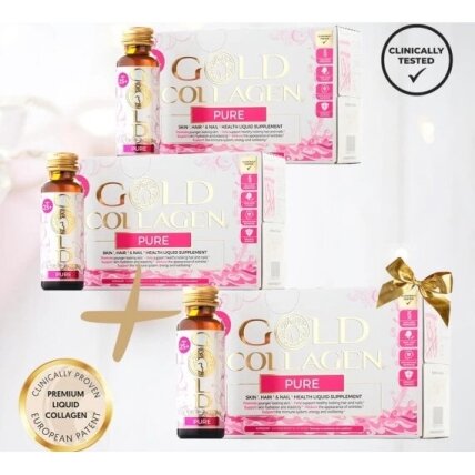 GOLD COLLAGEN PURE+25 , 3 dėžutės (rekomenduojamas mėnesio kursas) už 2 kainą! Nemokamas pristatymas. Geriamas kolagenas odai, nagams, plaukams GOLD COLLAGEN PURE+25 , 3 dėžutės (rekomenduojamas mėnesio kursas) už 2 kainą! Nemokamas pristatymas. Geriamas kolagenas odai, nagams, plaukams