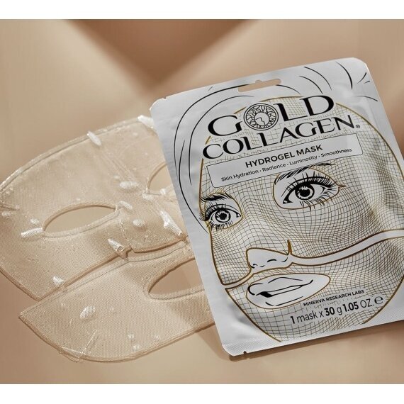 Gold Collagen hidrogelio veido kaukė (1 vnt) 1