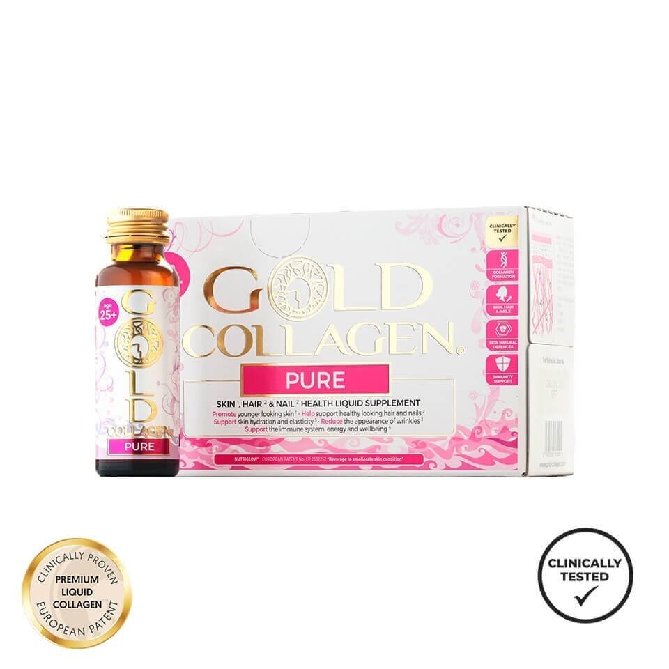 GOLD COLLAGEN PURE+25 Gold Collagen geriamas kolagenas odai, nagams, plaukams GOLD COLLAGEN PURE+25 Gold Collagen geriamas kolagenas odai, nagams, plaukams