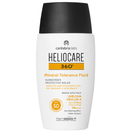 HELIOCARE 360 MINERAL TOLERANCE FLUIDAS SPF 50, 50 ML HELIOCARE 360 MINERAL TOLERANCE FLUIDAS SPF 50, 50 ML