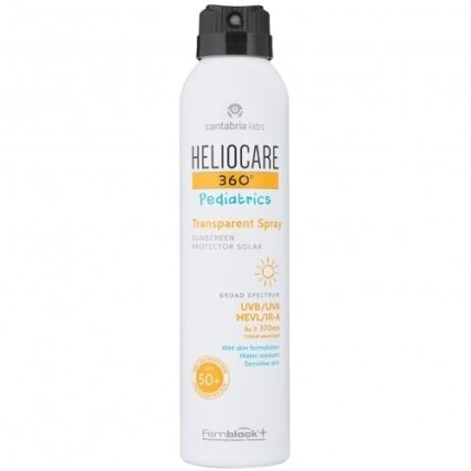 HELIOCARE 360 PEDIATRICS TRANSPARENT PURŠKIAMA APSAUGINĖ PRIEMONĖ VAIKAMS SPF50+, 200 ML HELIOCARE 360 PEDIATRICS TRANSPARENT PURŠKIAMA APSAUGINĖ PRIEMONĖ VAIKAMS SPF50+, 200 ML