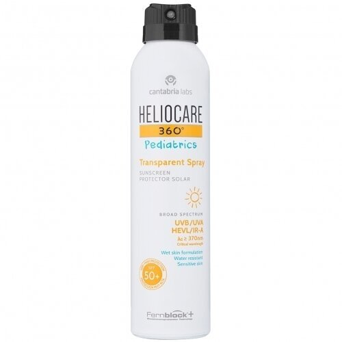 HELIOCARE 360 PEDIATRICS TRANSPARENT PURŠKIAMA APSAUGINĖ PRIEMONĖ VAIKAMS SPF50+, 200 ML HELIOCARE 360 PEDIATRICS TRANSPARENT PURŠKIAMA APSAUGINĖ PRIEMONĖ VAIKAMS SPF50+, 200 ML