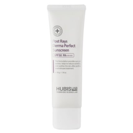 HUBISLAB POST RAYS DERMA PERFECT VEIDO KREMAS NUO SAULĖS SPF 50, 50 G HUBISLAB POST RAYS DERMA PERFECT VEIDO KREMAS NUO SAULĖS SPF 50, 50 G