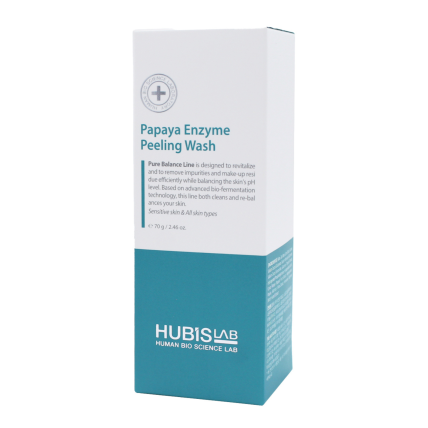 HUBISLAB PURE BALANCE VEIDO ŠVEITIKLIS SU PAPAJOS FERMENTAIS, 70 G 1
