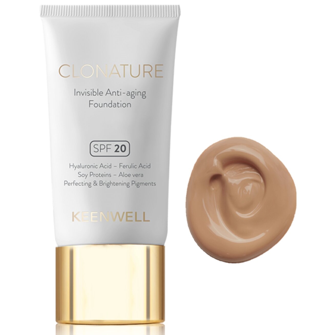 KEENWELL CLONATURE JAUNINANTIS MAKIAŽO PAGRINDAS SPF20, 30 ML (Nr.6) KEENWELL CLONATURE JAUNINANTIS MAKIAŽO PAGRINDAS SPF20, 30 ML (Nr.6)