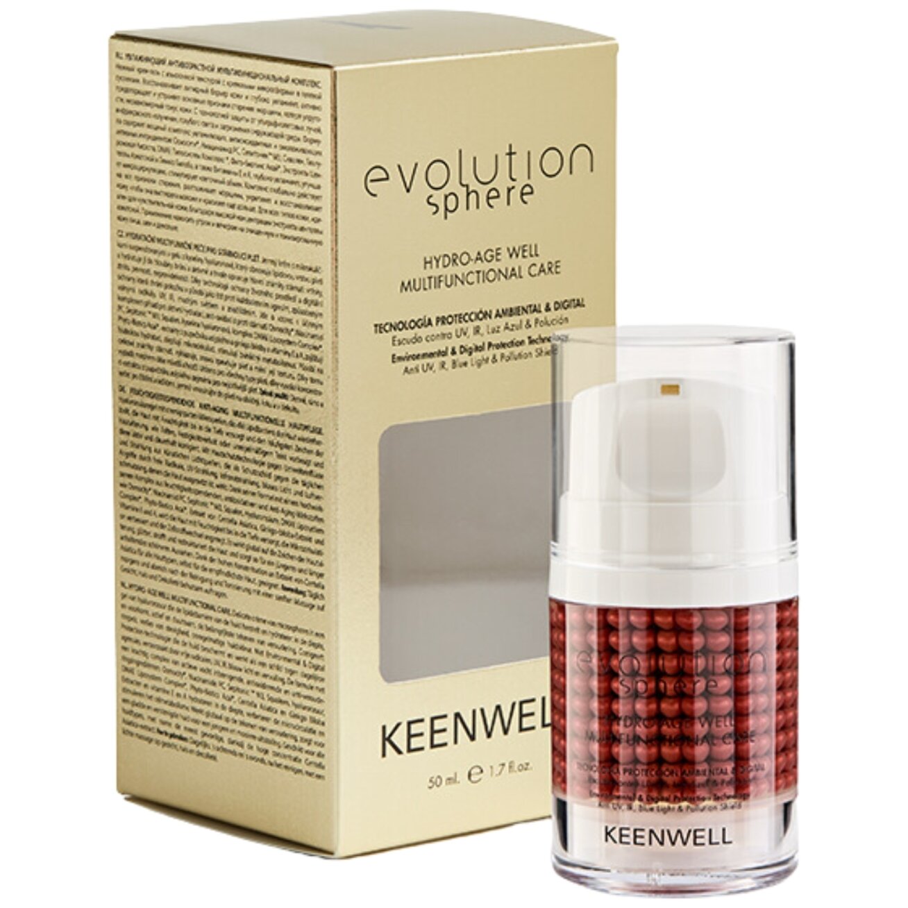 KEENWELL EVOLUTION SPHERE DRĖKINANTIS VEIDO KREMAS, 50 ml 1 KEENWELL EVOLUTION SPHERE DRĖKINANTIS VEIDO KREMAS, 50 ml 1