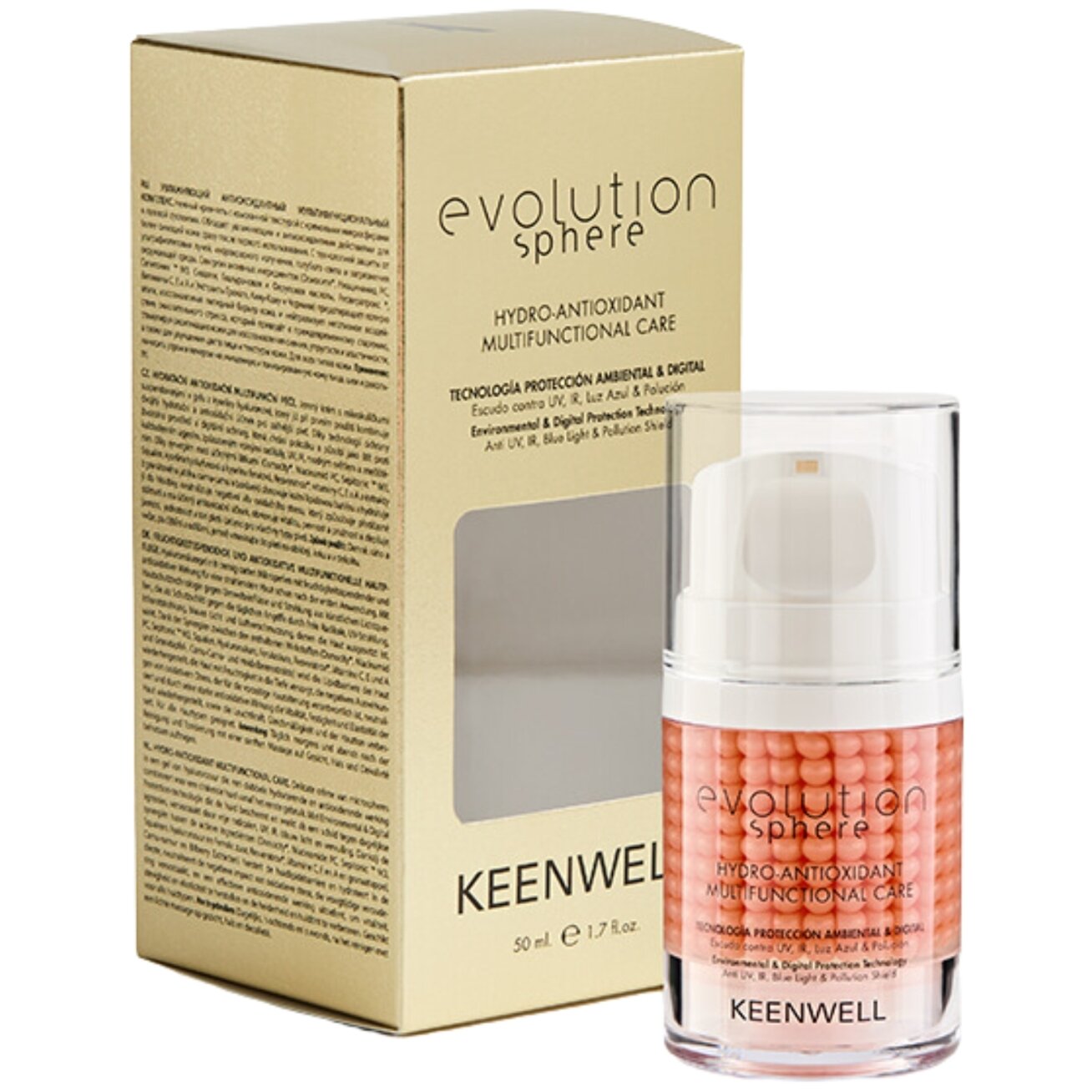 KEENWELL EVOLUTION SPHERE DRĖKINANTIS VEIDO KREMAS, 50 ml 1 KEENWELL EVOLUTION SPHERE DRĖKINANTIS VEIDO KREMAS, 50 ml 1