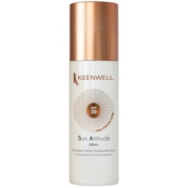 KEENWELL SUN ATTITUDE APSAUGINĖ FLUIDINĖ EMULSIJA KŪNUI SPF 30, 150 ml KEENWELL SUN ATTITUDE APSAUGINĖ FLUIDINĖ EMULSIJA KŪNUI SPF 30, 150 ml