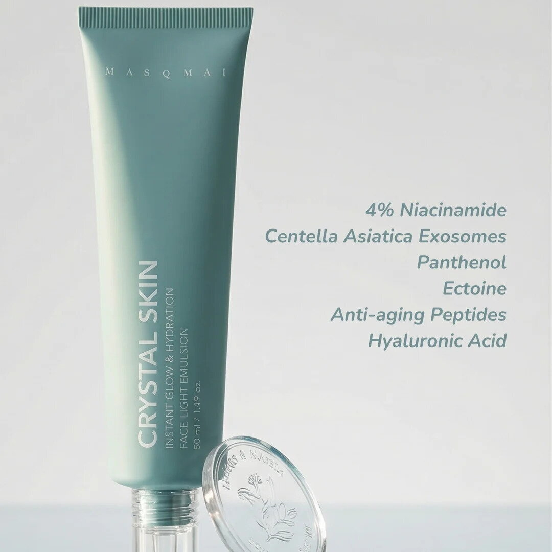 MASQMAI Veido emulsija - Crystal Skin, 50 ml 1