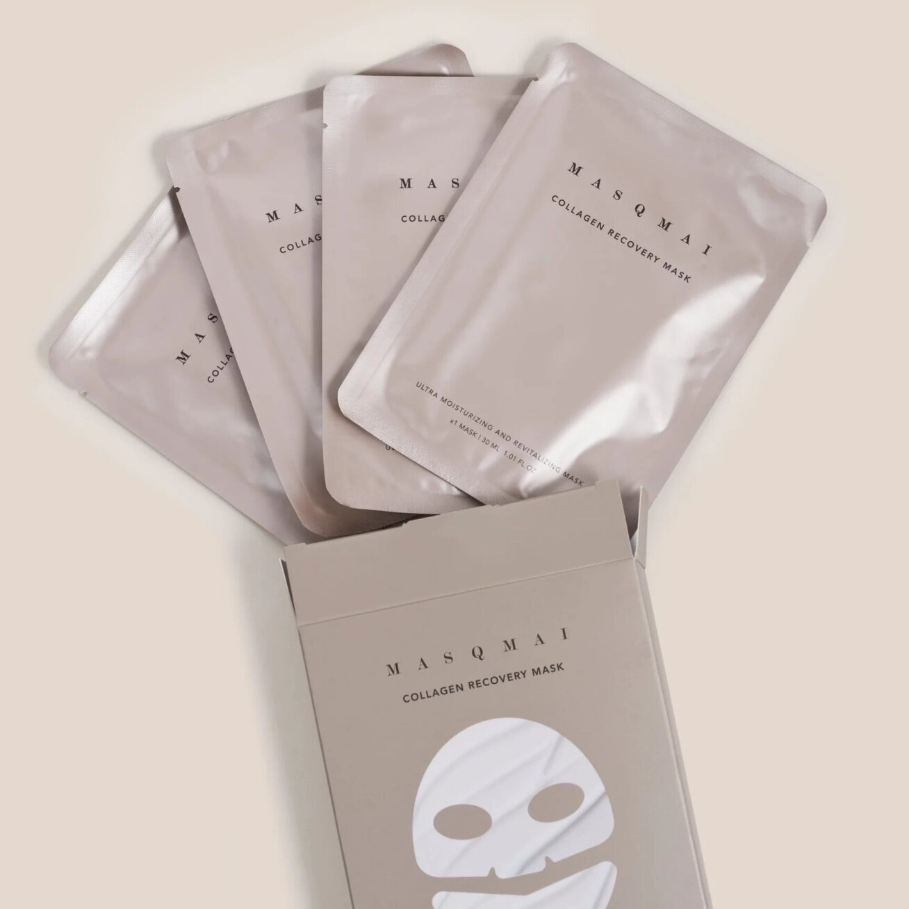 MASQMAI drėkinanti kaukė Collagen recovery mask (4 x 30 ml) 4 MASQMAI drėkinanti kaukė Collagen recovery mask (4 x 30 ml) 4