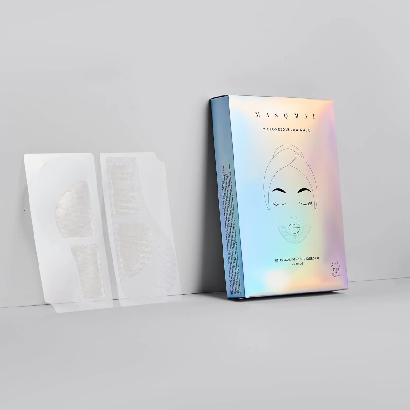 Masqmai Microneedle jaw mask hidrogelio kaukė, 2 vnt. 1 Masqmai Microneedle jaw mask hidrogelio kaukė, 2 vnt. 1