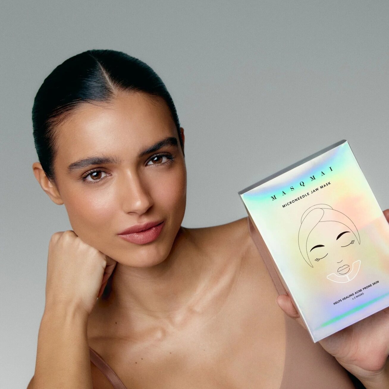 Masqmai Microneedle jaw mask hidrogelio kaukė, 2 vnt. 3