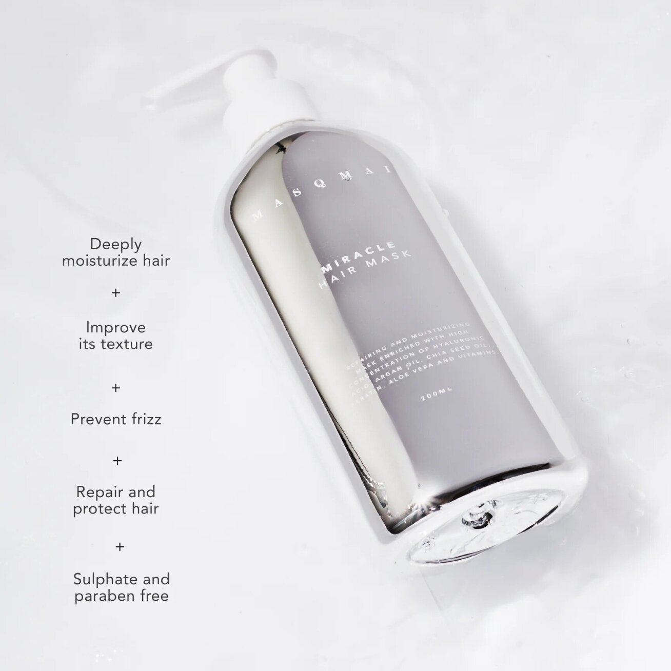 MASQMAI Miracle hair mask plaukų kaukė, 200 ml 1