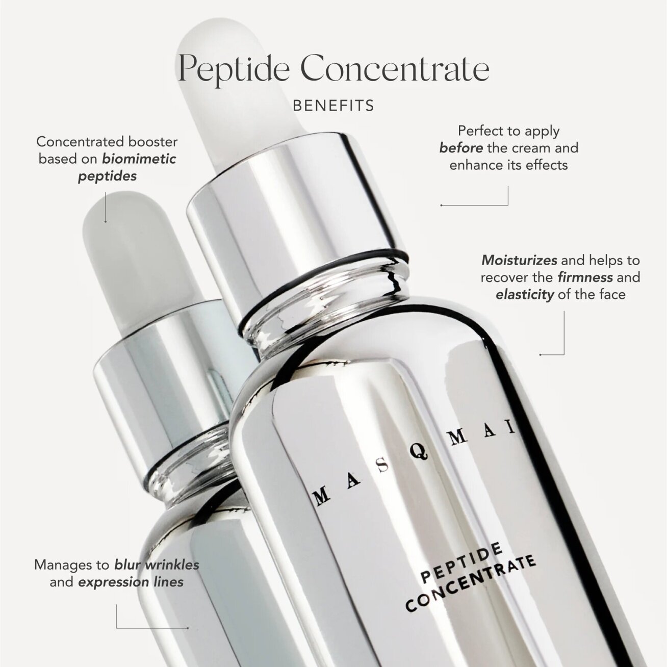 Masqmai peptidų koncentratas – serumas, 30 ml 3 Masqmai peptidų koncentratas – serumas, 30 ml 3