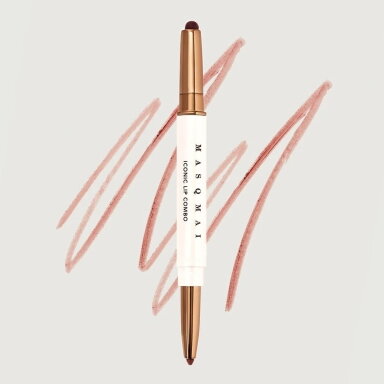 MASQMAI Lūpų pieštukas ir balzamas viename - Iconic Lip Combo BURNT KISS, 0.45 g