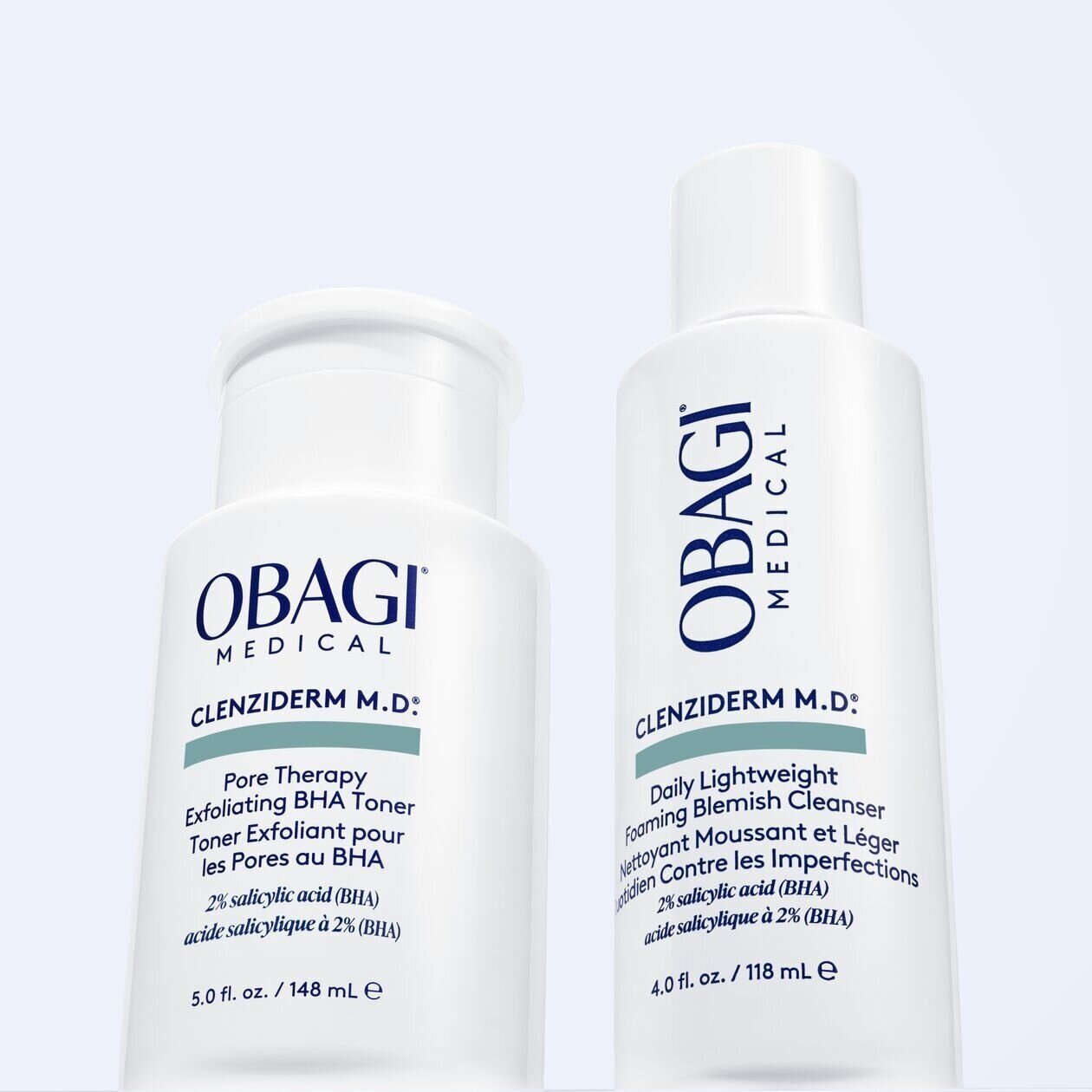 Obagi Medical CLENZIderm - Kasdienis Putojantis Prausiklis į Spuogus Linkusiai Odai, 118ml 2