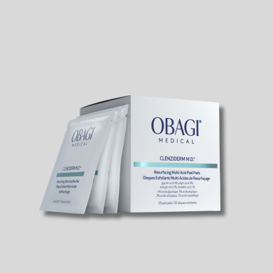 Obagi Medical CLENZIDERM M.D.® Resurfacing Multi-Acid Peel Pads – Šveičiamieji Veido Padeliai su Rūgštimis 1 vnt