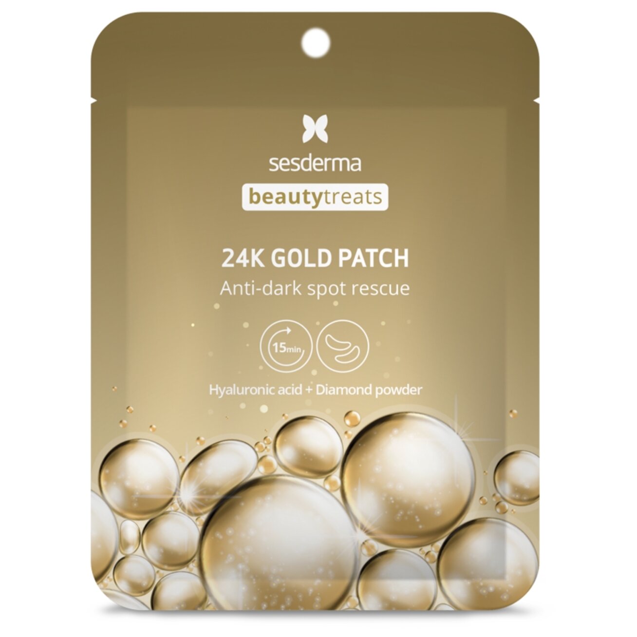 SESDERMA BEAUTY TREATS 24K AUKSO PAAKIŲ PADELIAI, 1 PORA