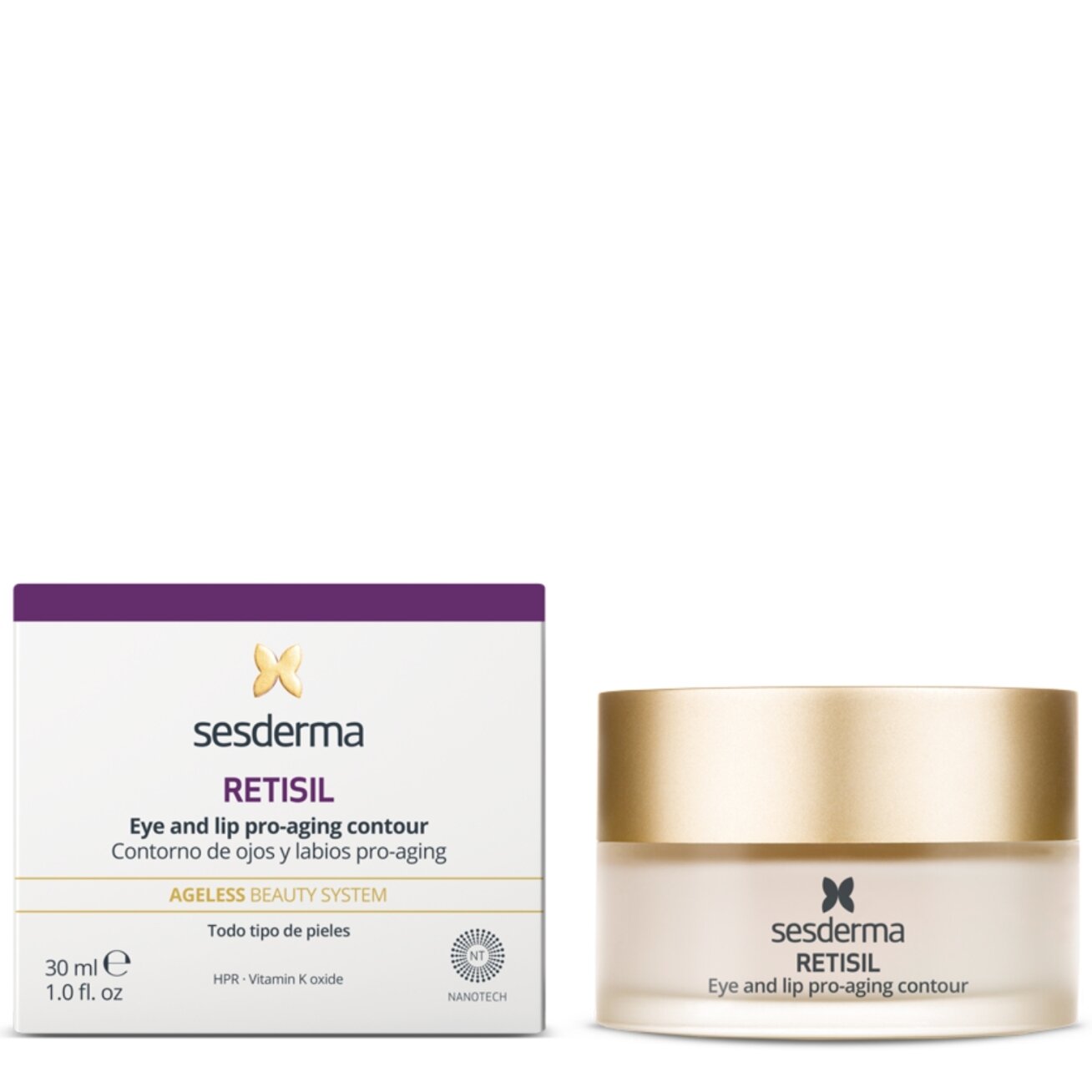 SESDERMA RETISIL PRO-AGING AKIŲ IR LŪPŲ KONTŪRO KREMAS, 30 ML 1