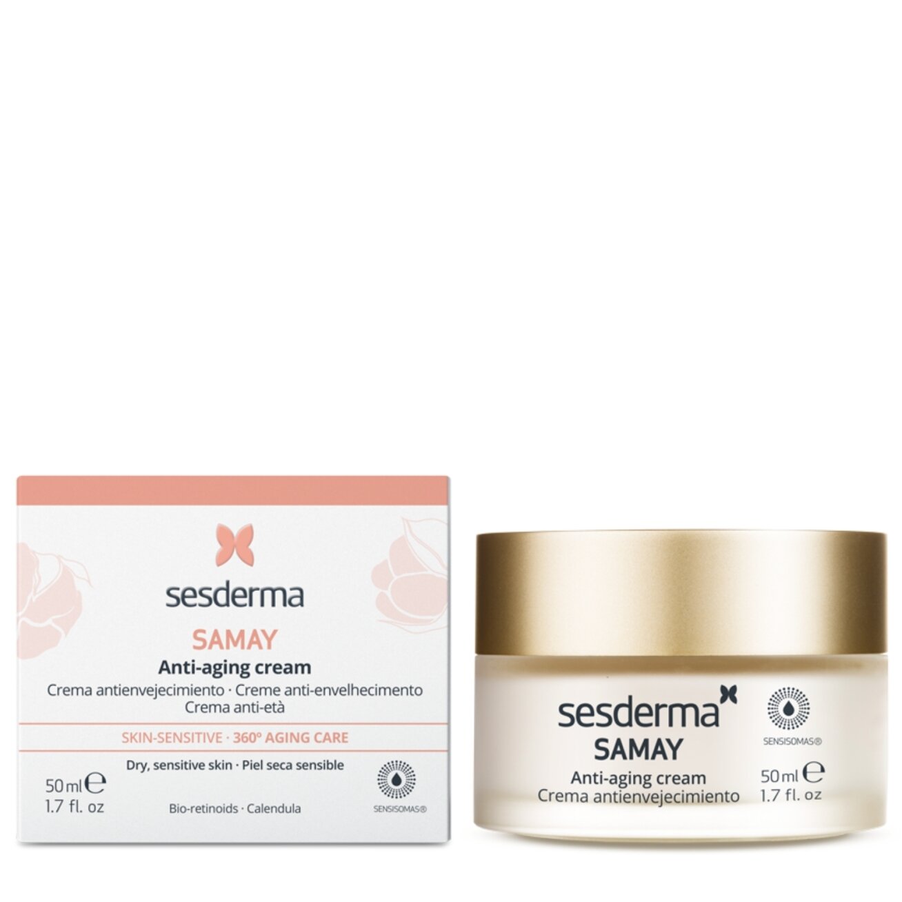 SESDERMA SAMAY VEIDO KREMAS SU AUGALINIU RETINOLIU, 50 ML