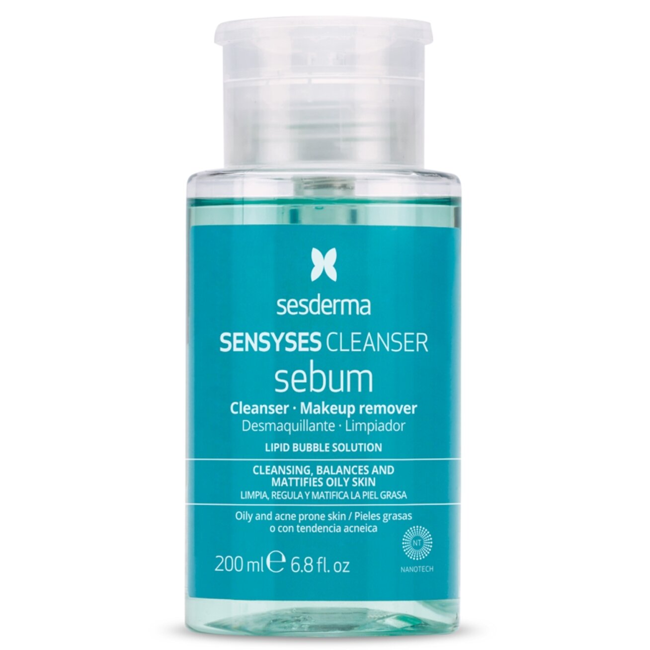 SESDERMA SENSYSES SEBUM LIPOSOMINIS VALIKLIS MIŠRIAI IR RIEBIAI ODAI, 200 ML SESDERMA SENSYSES SEBUM LIPOSOMINIS VALIKLIS MIŠRIAI IR RIEBIAI ODAI, 200 ML