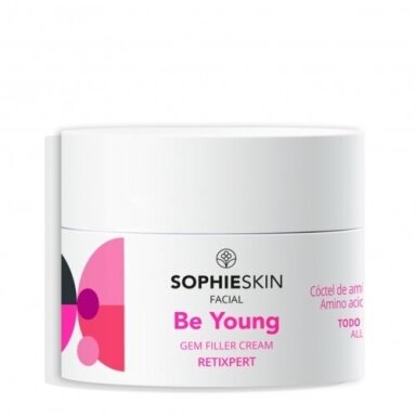 SOPHIE SKIN BE YOUNG GEM FILLER VEIDO KREMAS SU AMINO RŪGŠTIMIS IR VITAMINAIS, 50 ML