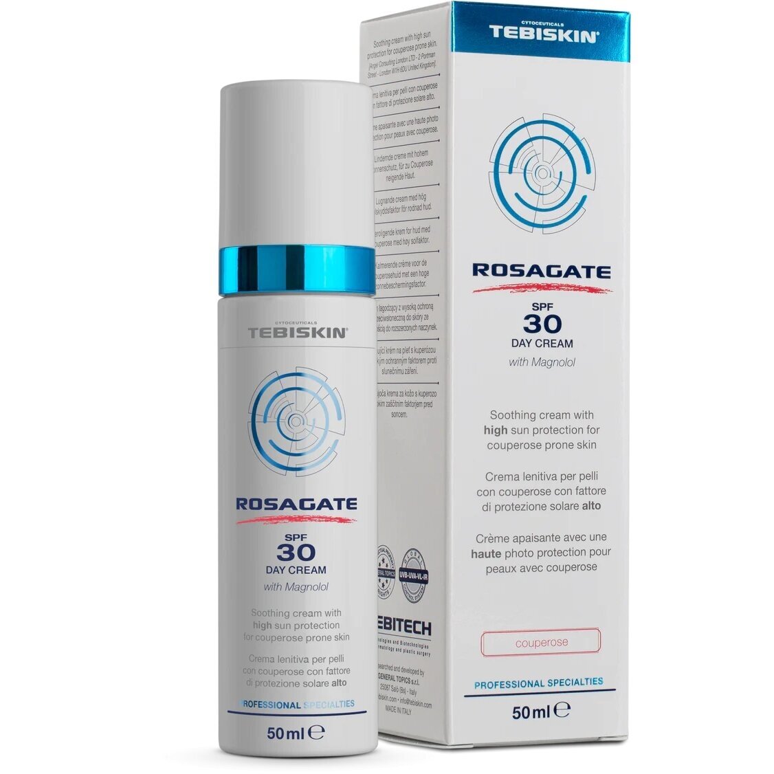 TEBISKIN ROSAGATE® SPF 30 Day Cream kremas, 50 ml TEBISKIN ROSAGATE® SPF 30 Day Cream kremas, 50 ml