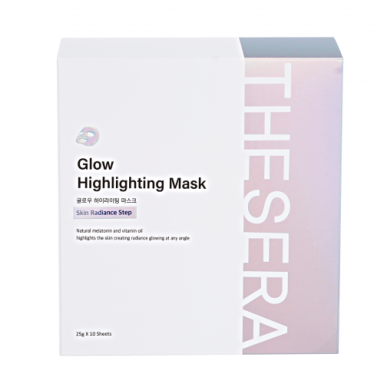 THESERA GLOW ŠVYTĖJIMO SUTEIKIANTI VEIDO KAUKĖ, 10x25 G