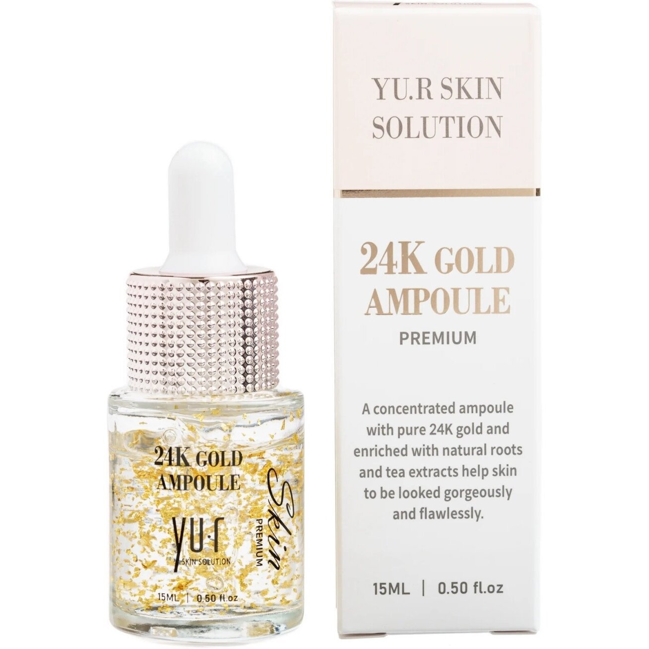 Yu.R Skin Solution 24K Gold Ampoule – Veido serumas su 24K auksu 15ml